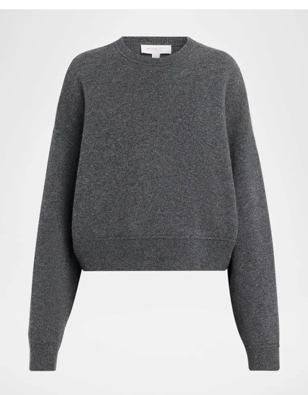 Drop Shoulder Cashmere-blend Sweatshirt