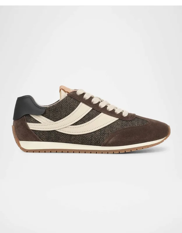 Oasis Runner Mixed Leather Low-top Sneakers
