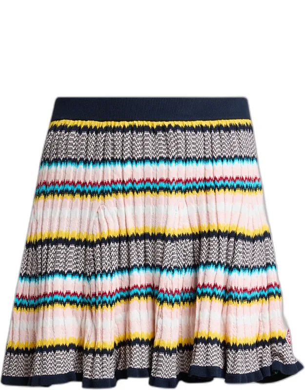 Knit Chevron Mini Skirt
