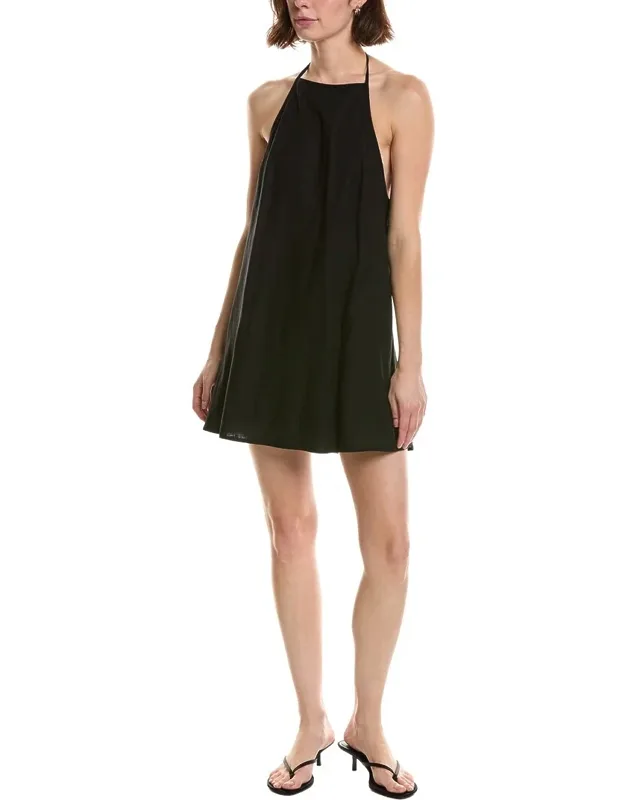 Linen-blend Mini Dress
