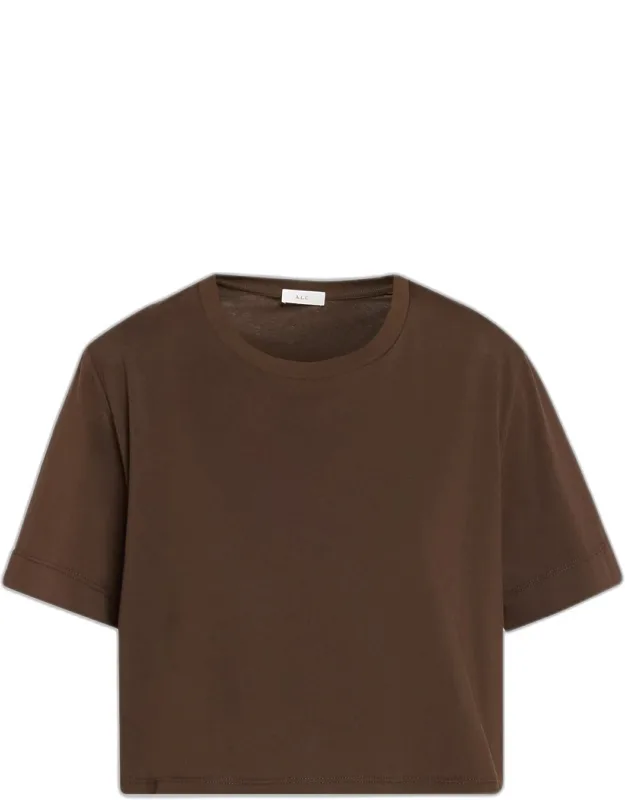 Cropped Cotton Tee