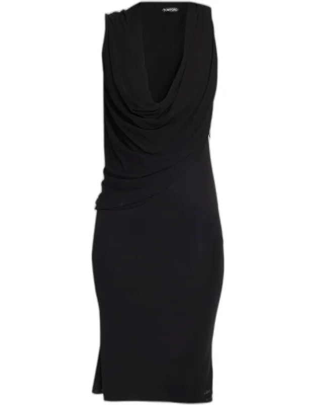 Cowl-neck Dress