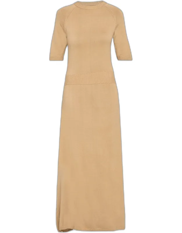 Wool Knit Maxi Sweater Dress