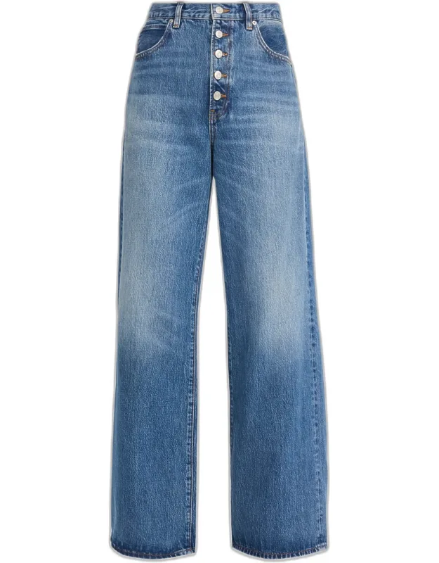 The Loose Exposed Button-fly Jeans