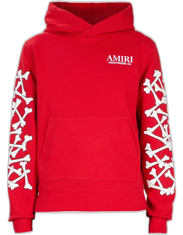 Stacked Bones Cotton Hoodie