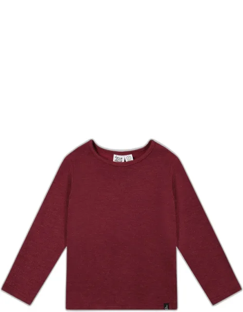 Brushed Rib Crew Neck Top