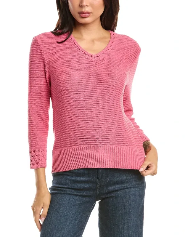 Edged Pop Stitch Sweater