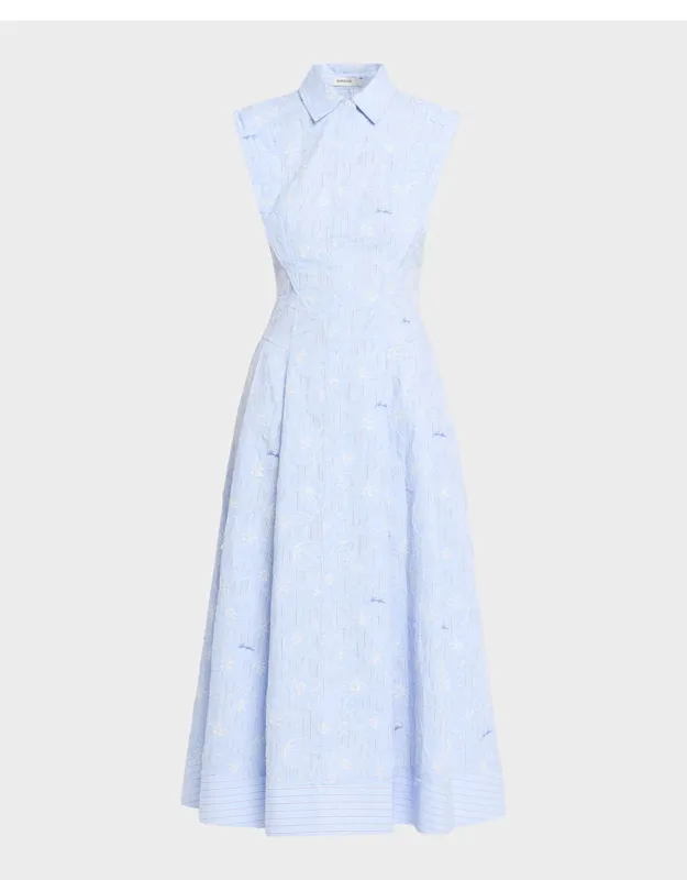 Floral Cotton Midi Shirtdress