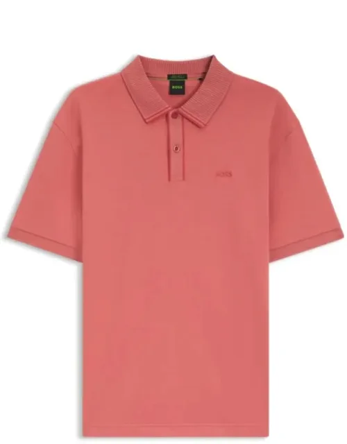 Striped-trim Polo Shirt