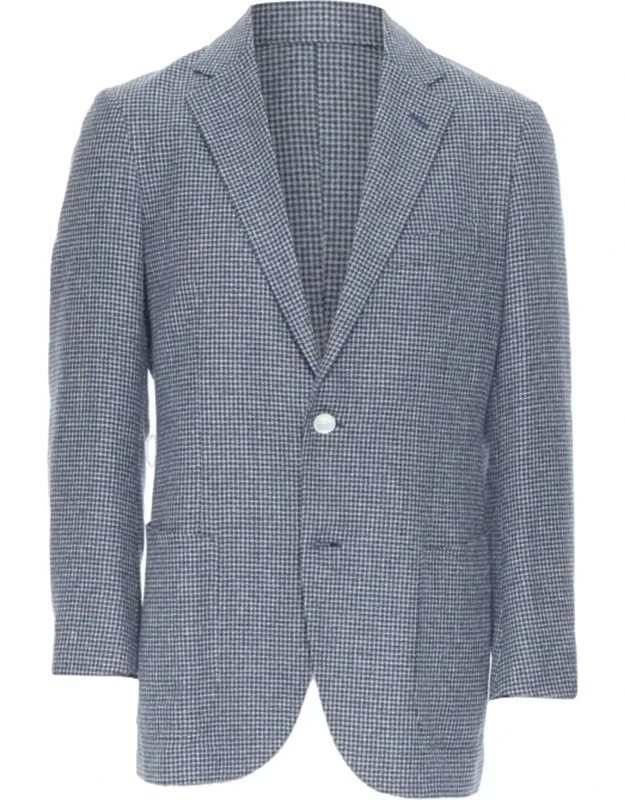 Wool Blend Double Button Blazer Jacket