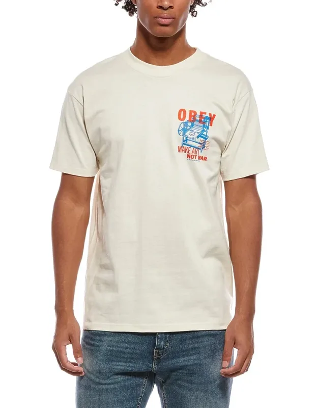 Obey T-shirt - Ribbed Trim, Crewneck
