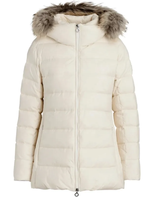 Fur-trim Quilted Down Coat