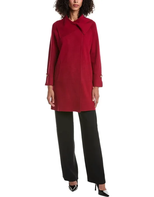 Knit Wool-blend Coat