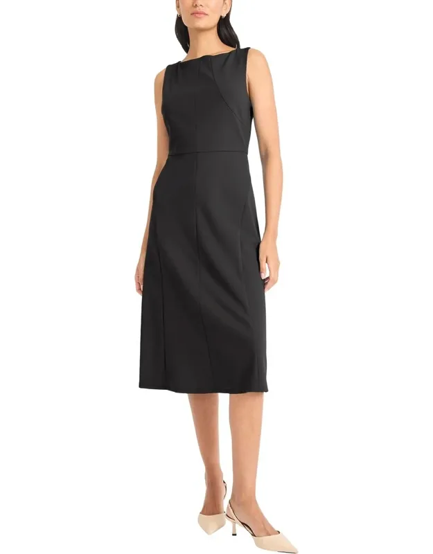 Sleeveless Scuba Crepe Dress