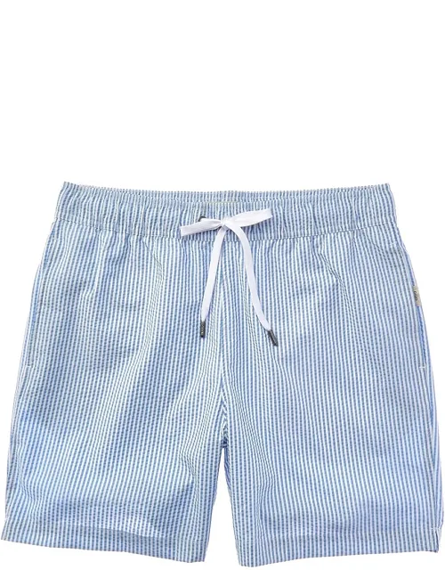 Classic Seersucker Swim Shorts