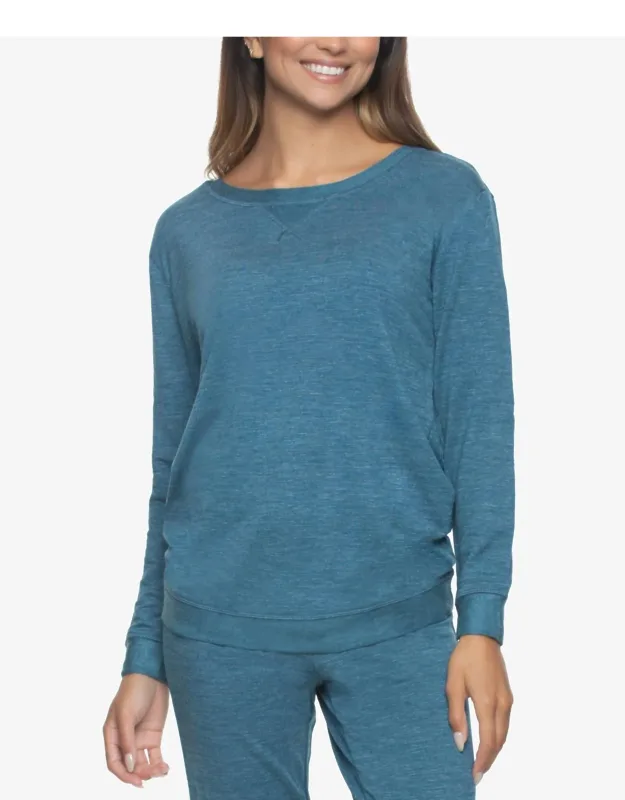 Ribbed Boyfriend Sleep Sweatshirt