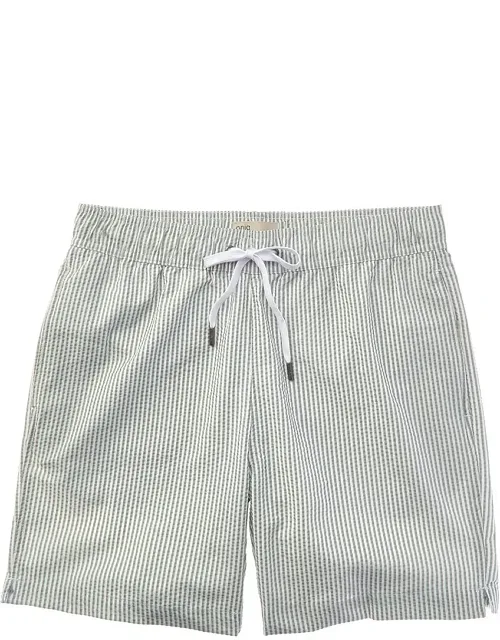 Classic Seersucker Swim Shorts