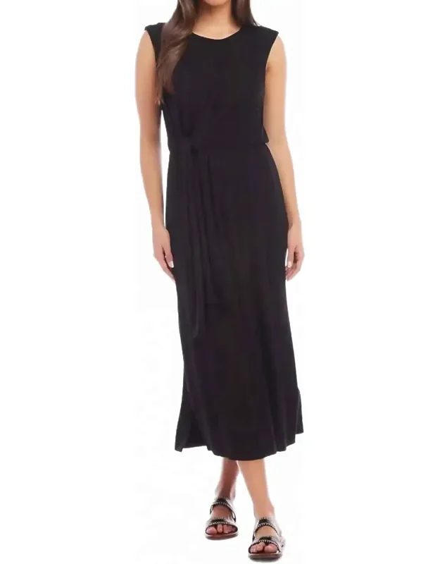 Tie Waist Midi Dress