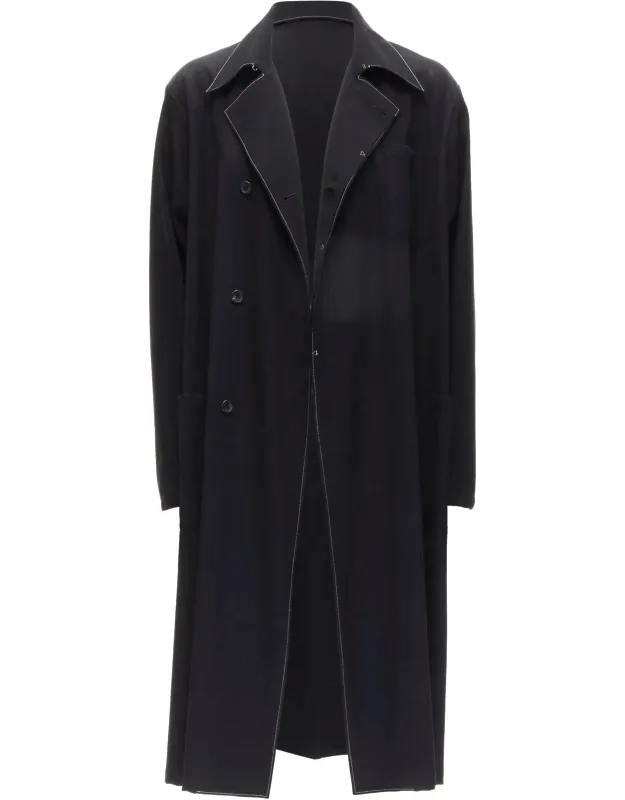 Draped Belted Coat