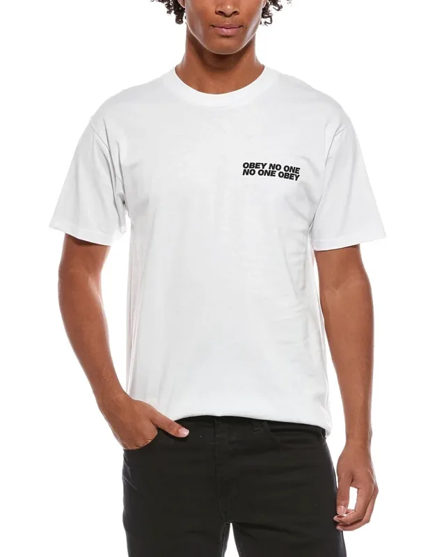 T-shirt With Ribbed Trim And 28in Length