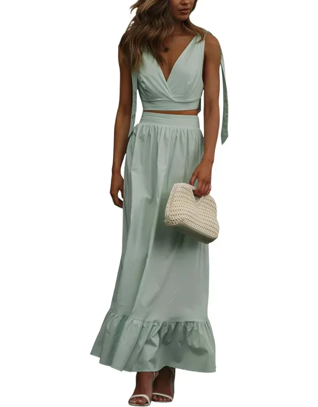 2pc Top & Skirt Set
