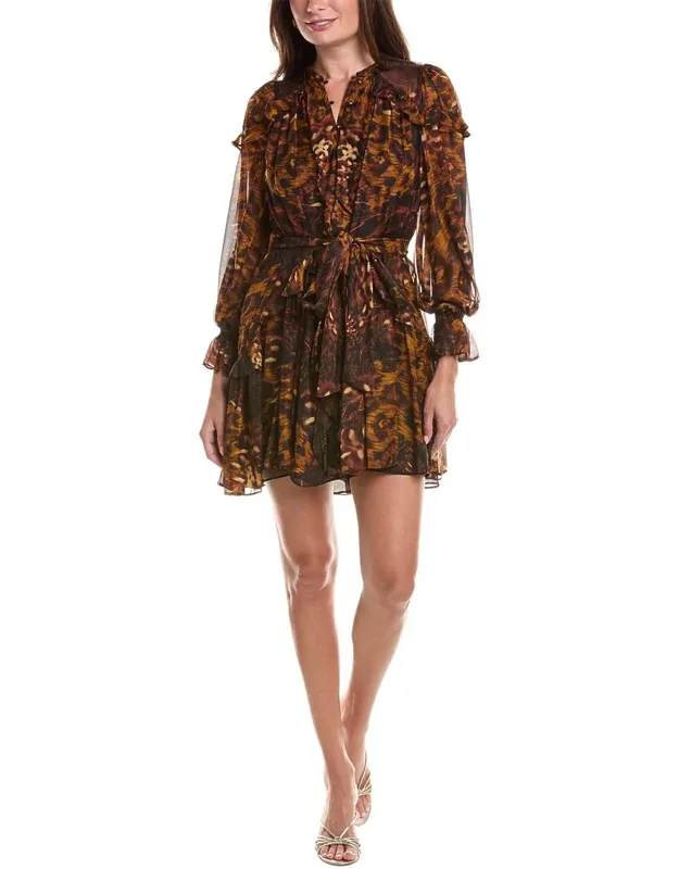 Silk-blend Mini Dress