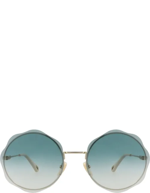 Round-frame Sunglasses With 61mm Lens Width And 140mm Temple Length