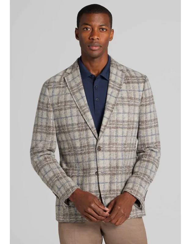 Slim Fit Plaid Sportcoat