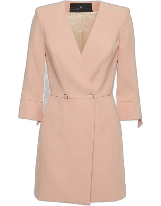 Crepe Double Breasted Dress