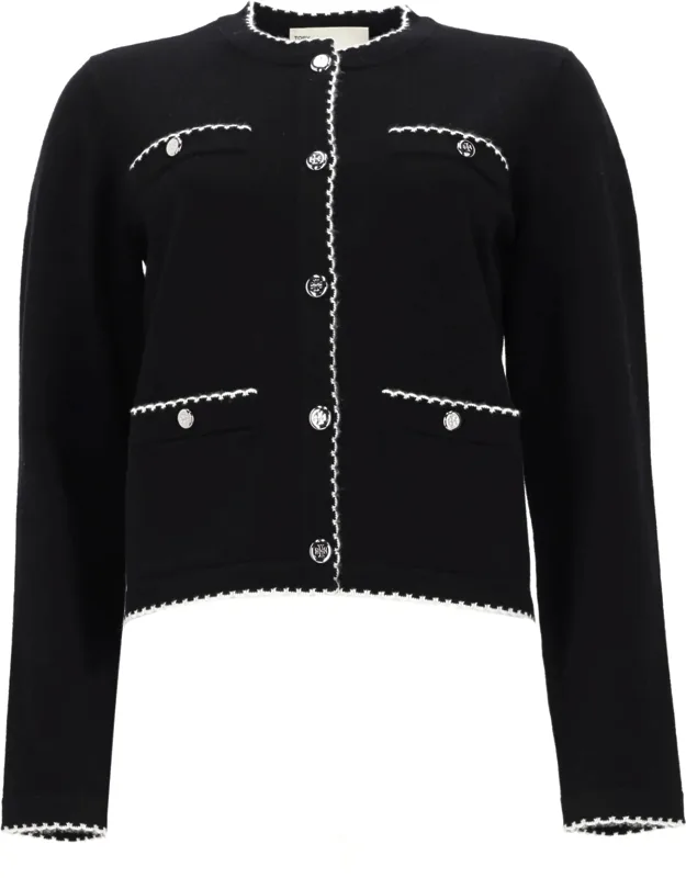 Cardigan With Scalloped Edges