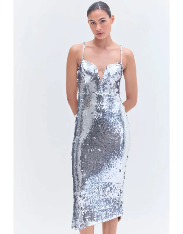 Sequin Midi Dress