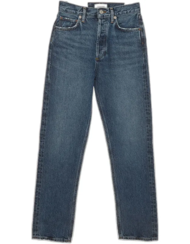Distressed Straight Fit Jeans