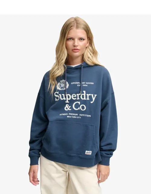 Luxe Casual Embroidered Relaxed Hoodie