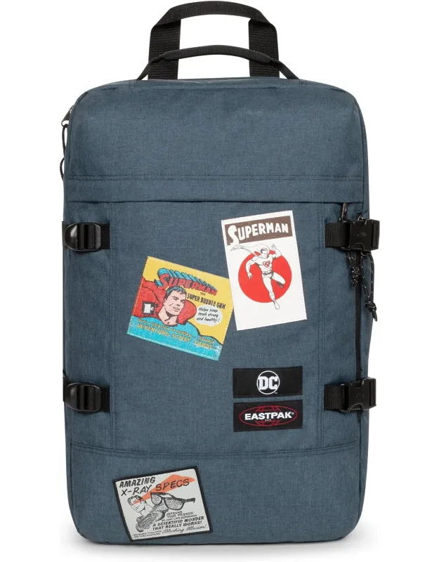 Travelpack Cabin Backpack 42l Carry On Travel Bag With 17" Laptop Sleeve Superman Patch