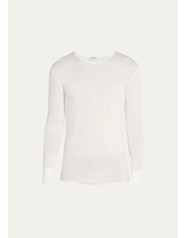 Wool-silk Crewneck T-shirt