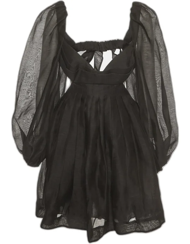 Linen Silk Blend Harmony Bralette Mini Dress
