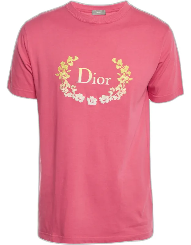Logo Embroidered Jersey Crewneck T-shirt
