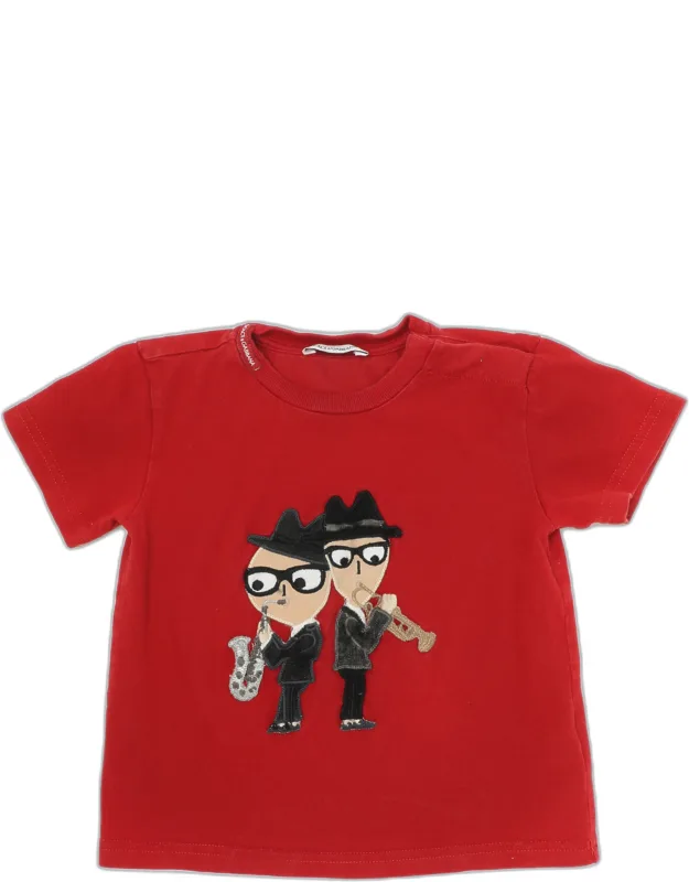 Cotton Dg Family Patches T-shirt