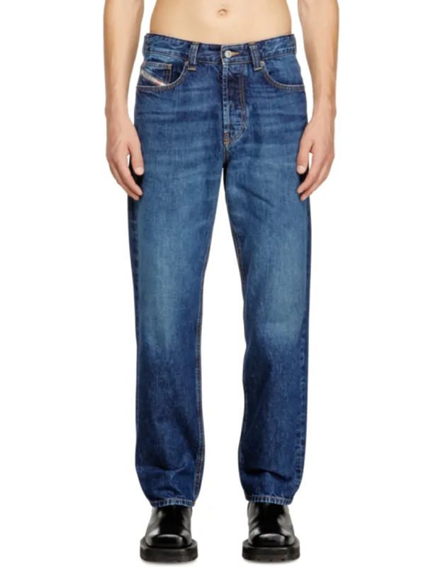 Diesel Regular Jeans Waist 2024 D-macs, Button Fly, Lightly Tapered Leg