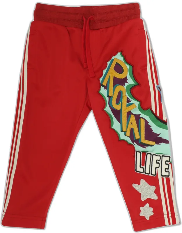 Royal Life Graphic Patch Pants