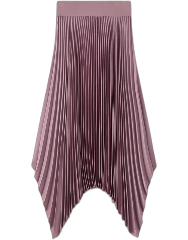 Knit Weave Plissé Skirt