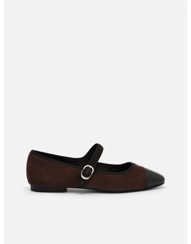 Suede Ballerina Flats