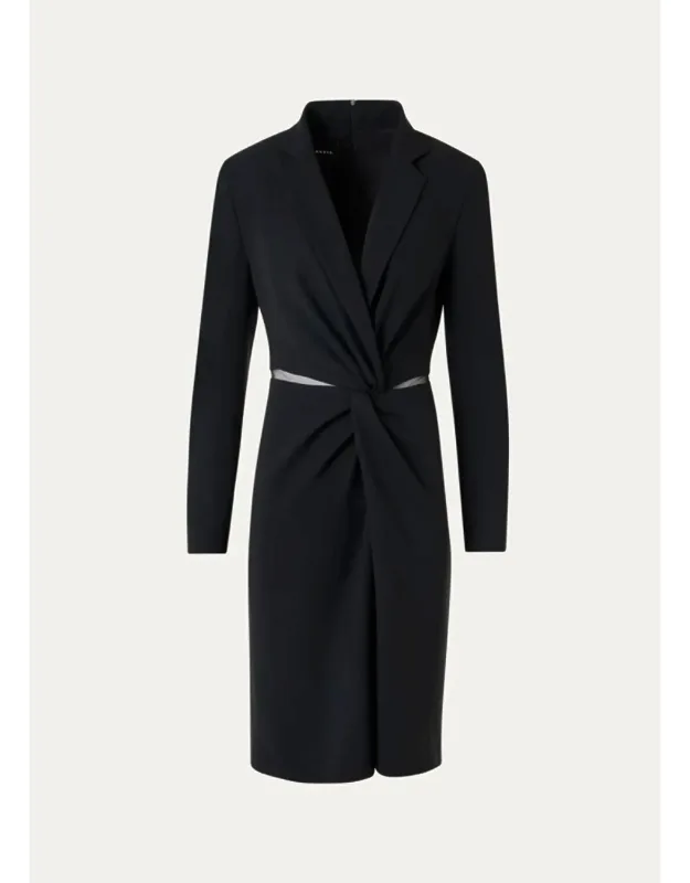 Twisted Waist Cutout Blazer Dress