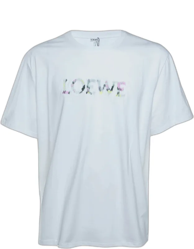 Logo Embroidered Cotton Relaxed Fit T-shirt