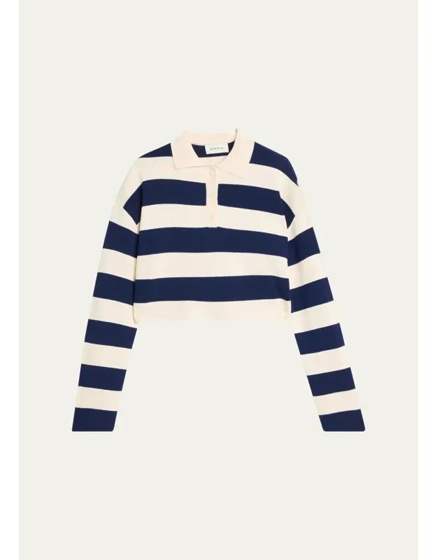 Striped Polo Sweater