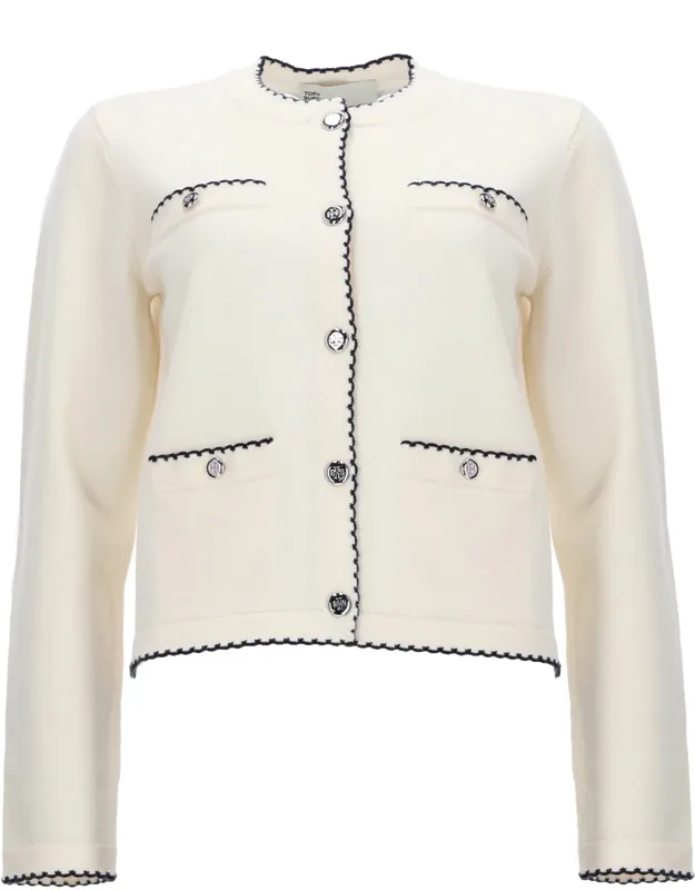 Cardigan With Scalloped Edges