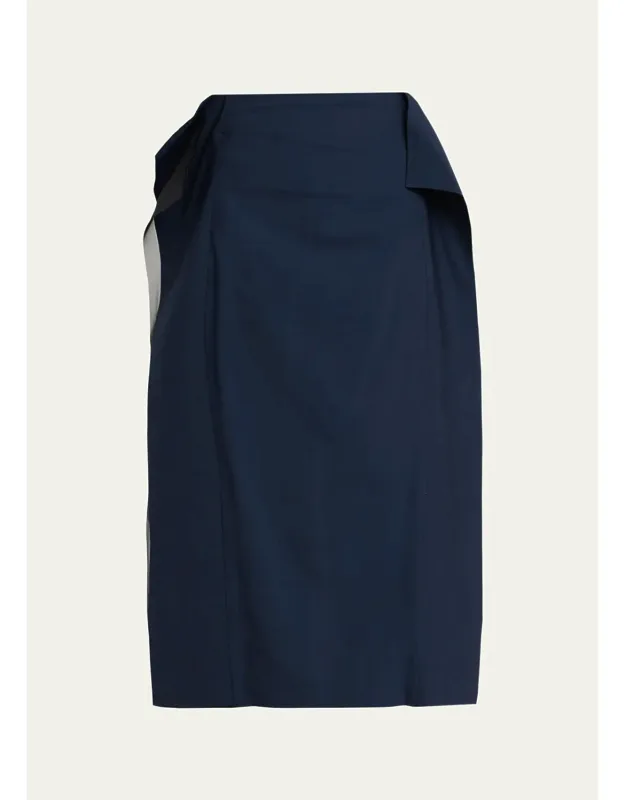 Paneled Midi Skirt