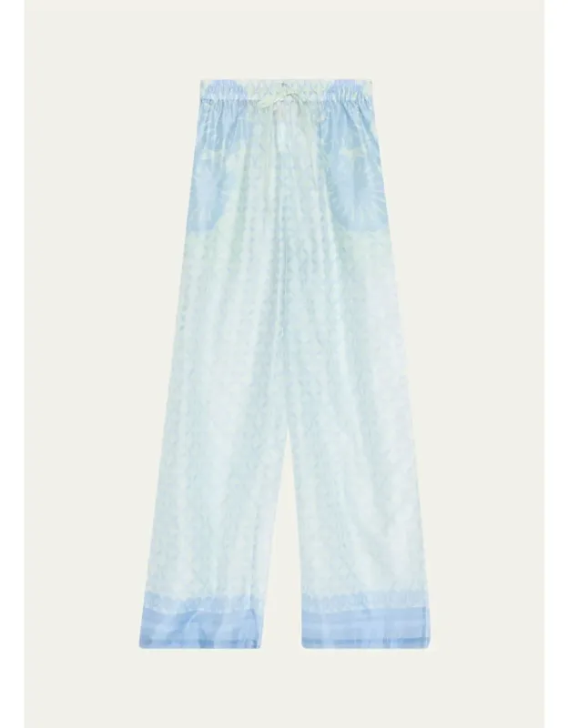 Wide-leg Drawstring Pants