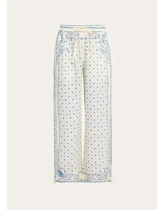 Drawstring Linen Pants