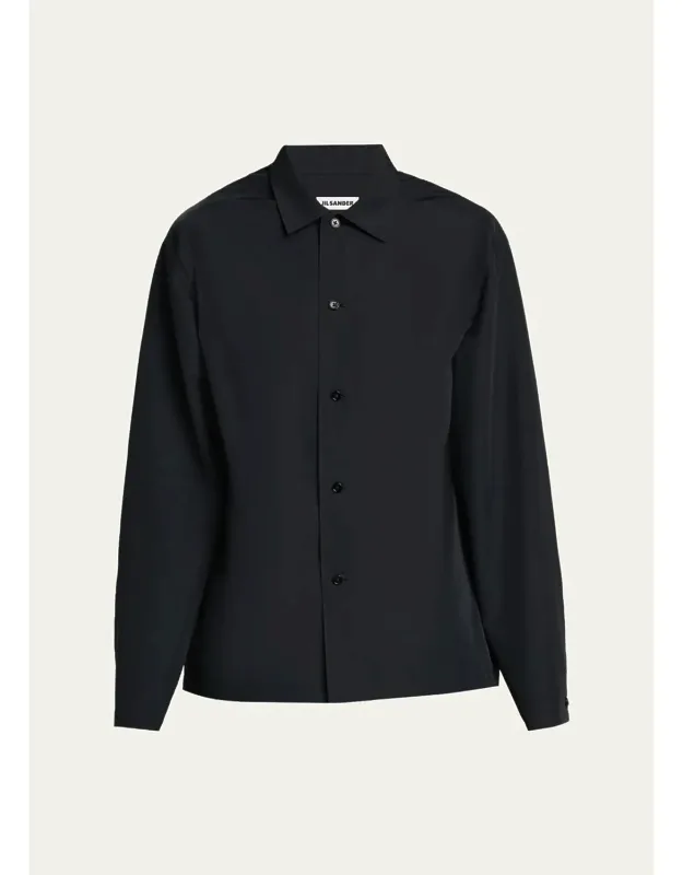 Water-repellent Tech Button-down Shirt